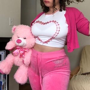 Safety Pin Heart Top